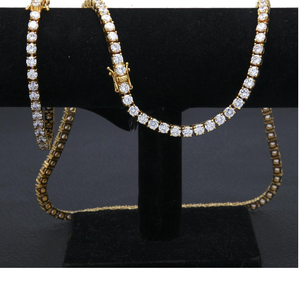 20 Ct Lab Grown CVD Diamond Tennis Chain 10K Solid Rose Gold IGI Certified Brilliant Cut Hip Hop <b>Necklace</b> - Product Image 2
