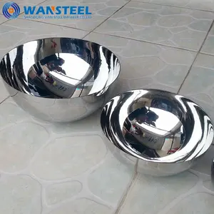 AISI 201 304 316 Glossy mirror polished stainless steel hollow steel half sphere