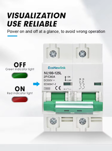 Disjoncteur miniature (MCB) 2P, capacité de coupure 6kA, 63A PA/PC/DMC, interrupteur de transfert manuel double alimentation MTS, verrouillage - Product Image 6