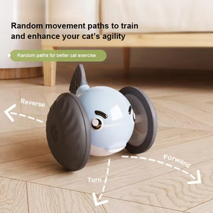 Giocattolo Intelligente per Gatti a Forma di Balena, Palla Illuminata con Movimento Casuale, Gioco di Addestramento per Gatti da Interno e Cani di Piccola Taglia - Product Image 3