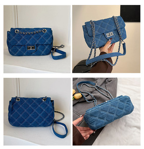 Sac fourre-tout <span class=keywords><strong>Boston</strong></span> personnalisé vintage en jean et toile pour femme avec fermeture ouverte, doublure en coton – Sublimation personnalisée, bandoulière unique, idéal pour la <span class=keywords><strong>plage</strong></span> - Product Image 4