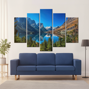 Printed Canvas of Saint Mary Lake & Wild Goose Island, 5P Art,5P Mix-Gallery <b>Wrap</b> - Product Image 3