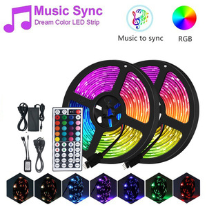 Striscia <span class=keywords><strong>LED</strong></span> <span class=keywords><strong>RGB</strong></span> 5050 5V <span class=keywords><strong>USB</strong></span> 10m 5m 3m 2m con Telecomando, Retroilluminazione TV, Decorazione Casa e Stanza, Striscia Luminosa <span class=keywords><strong>LED</strong></span> Intelligente - Product Image 5