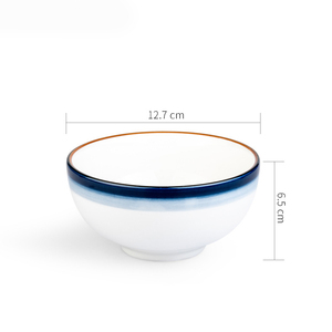 Juego de vajilla de cerámica blanca y azul de estilo nórdico, vajilla de porcelana, juego de regalo, platos decorativos, platos y cuenco para servir - Product Image 6