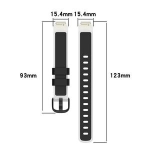 Correa para Reloj Inteligente <span class=keywords><strong>Fitbit</strong></span> Inspire 3, Diseño de Doble Color, Correa de Silicona Premium para Monitor de Actividad Física - Product Image 2