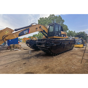 <b>CAT</b> 320d Amphibious Dredging Machine with 20 Ton Pontoon Undercarriage Deep Water 320D Excavator Used Mini Swamp Buggy Floating - Product Image 5