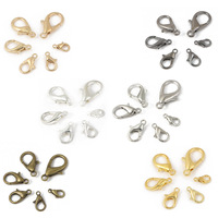 Fermoirs mousquetons plaqués or 18 carats 10mm/12mm pour la fabrication de bijoux DIY (colliers et bracelets) – Composants en gros