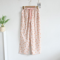 Pyjama long pour femmes, différents styles disponibles, bas en coton brossé, style décontracté, vêtements de détente pour femmes, pantalons de nuit