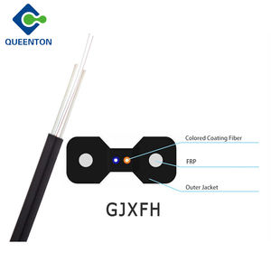 Precio al por mayor GJXFH Cable de fibra óptica redondo para exteriores con tubo central, resistente a la fricción, de alambre de acero, 8, 12 y 24 núcleos - Product Image 1