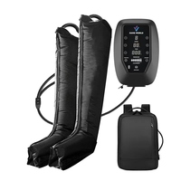 Masseur de jambes à compression d'air à 6 chambres KangWanJia avec contrôle de la minuterie et batterie au lithium pour système de drainage lymphatique (bottes)