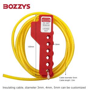 OEM Loto Economic Adjusta ble Squeezer Mehrzweckkabel-Lockout-Tagout-Geräte mit isoliertem Kabel für Industrie anlagen - Product Image 2