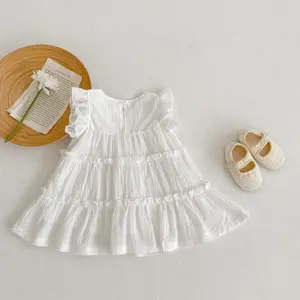 Детское платье, летняя тонкая одежда для младенцев, модное милое детское платье, одежда для маленьких девочек