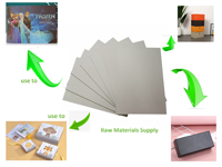 Kertas Papan Buku Chipboard Abu-abu Solid 2mm Ramah Lingkungan Terbuat Dari 100% Serat Daur Ulang Tahan Lama untuk Kerajinan Kotak Buku