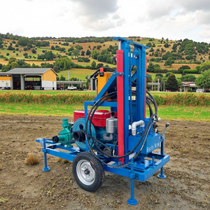 Foreuse hydraulique diesel portable de 200 m pour puits d'eau, machine de forage, plateformes de forage minières - Vente chaude - Product Image 5