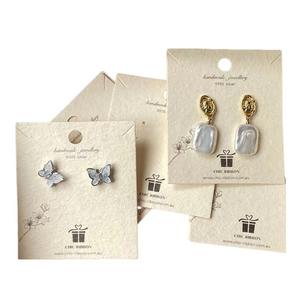 Stampa personalizzata di alta qualità orecchino di carta di visualizzazione collana di imballaggio carta orecchino carta logo personalizzato - Product Image 4