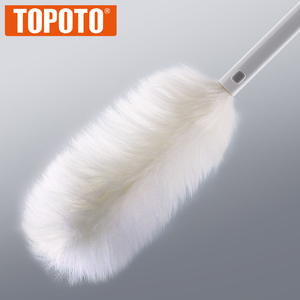 TOPOTO Mini brosse à <span class=keywords><strong>plumeau</strong></span> en laine domestique doux balai de nettoyage avec poignée pour dépoussiérage de voiture - Product Image 2