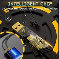 Penjualan terlaris aksesoris ponsel pintar 4 in 1 Multi fungsi 65W USB nilon pengisian cepat 27W Pd untuk Tipe C kabel Data