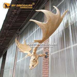 MY DINO AS016 Decoración interior del hogar Montado en la pared Ciervo irlandés y astas - Product Image 6