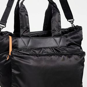 Sac fourre-tout en nylon noir pour femme, grande capacité, fermeture éclair, sac à bandoulière, plusieurs poches, imperméable, résistant à l'eau, été - Product Image 2