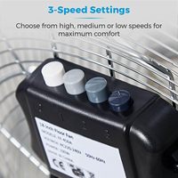 Vente chaude 16 pouces entièrement en métal lames commande mécanique ventilateur de sol oscillant pour salle de sport en plein air et hôtel