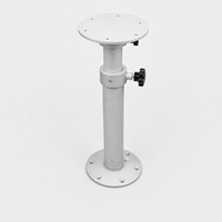 Pied de table télescopique en aluminium réglable en hauteur 450-690 mm, amovible, pour camping-car, caravane, bateau, yacht, support de table à manger