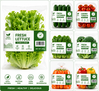 Étiquettes autocollantes personnalisées pour aliments, fruits et légumes, avec logo de marque, adhésif puissant, faciles à décoller
