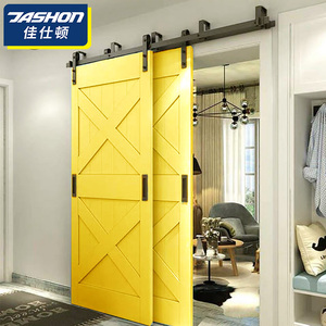 7.5Ft Cao Cấp Phía Trước Và Phía Sau Bằng Gỗ Trượt Treo Cửa Đường Sắt Phần Cứng Bộ Dụng Cụ Phụ Kiện - Product Image 2