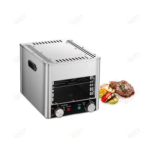 800 gradi ad alta temperatura 1700W commerciale forno elettrico completamente automatico per friggere bistecca alla griglia con 10 minuti di Timer