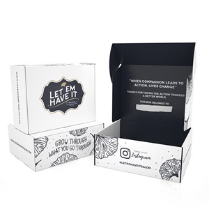 Nhà máy tùy chỉnh kích thước Logo bán buôn in trắng nhỏ gửi thư vận chuyển giấy các tông sóng đồ trang sức bao bì hộp - Product Image 3