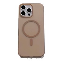 Funda de teléfono transfronteriza magnética de lujo al por mayor para Apple 17 Pro Max Color naranja 16 Pro funda rígida mate para teléfono móvil