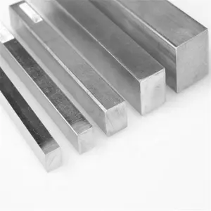 High Quality 201 316 304 409 430 Stainless Polished Rectangle Solid Hot Rolled Necklace 25x25 Stainless Steel Welded Square Bar