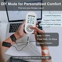 Masseur à impulsions chauffant à double canal, 61 programmes, stimulateur musculaire TENS EMS avec batterie rechargeable de type C