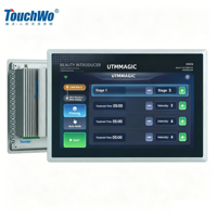 TouchWo PC Industrial Táctil Todo en Uno de 10.1 Pulgadas, Computadora de Panel Empotrado X86, IP65 Capacitiva, Win10 Linux Personalizable