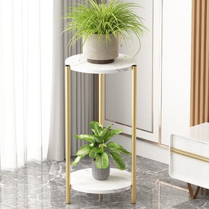 Soporte de <span class=keywords><strong>Flores</strong></span> Moderno de Acero y Mármol al por Mayor, Soporte de <span class=keywords><strong>Flores</strong></span> Alto Multifuncional y Duradero para Uso en Interiores y Exteriores del Hogar y Jardín - Product Image 1