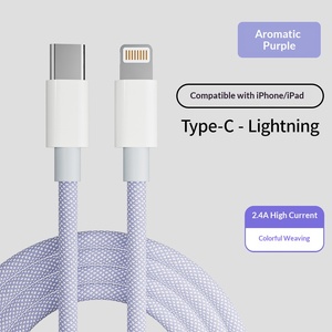 Câble de données tressé à charge ultra-rapide PD20W pour 14promax/Phone13 avec connecteurs <span class=keywords><strong>Lightning</strong></span> et Type-C - Product Image 5