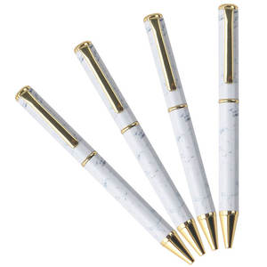 ปากกาลูกลื่นสีขาวคุณภาพสูงขนาด 1.0 มม. แบบหมุนพร้อมโลโก้สลัก ทำจากโลหะทนทาน - Product Image 1