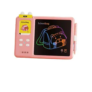 Children's puzzle toys LCD handwriting board card insertion learning machine