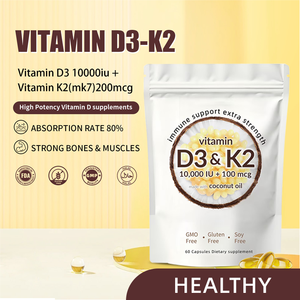 Capsules molles de vitamine d3 k2 Offre Spéciale vitamine d3 k2 10000 ui pour le soutien immunitaire et la santé des os - Product Image 3