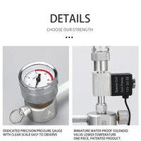 WYIN ZRDR Aquarium DIY Kit de système de générateur de CO2 Générateur de CO2 Compteur de bulles Diffuseur avec électrovanne