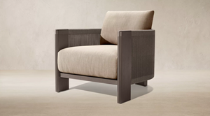 <span class=keywords><strong>Chaise</strong></span> <span class=keywords><strong>de</strong></span> jardin Light Stream à dossier tonneau, <span class=keywords><strong>en</strong></span> aluminium cannelé, avec coussins reticulés, résistante aux intempéries, tressée à la main, avec détails architecturaux - Product Image 3