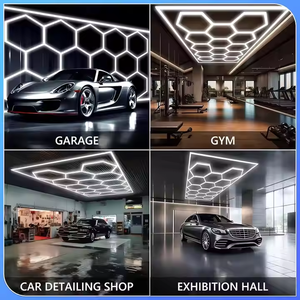 <span class=keywords><strong>Etop</strong></span> Factory Direct LED Hexagonal Light Hive Design Garage LED Grid Light para Car Care Workshop Impermeable 6500K para paisaje - Product Image 6