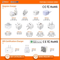 UNIEAN PD 30W UK EU US AU USB C 2IN 1 Pengisian Cepat USB untuk Iphone ke Apple Airpods