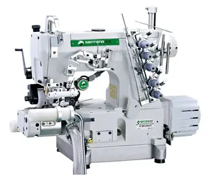 ST 600-33BB direct drive cylinder bed with right side fabric cutter and auto trimmer interlock sewing machine