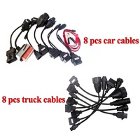 Kit complet de câbles de camion de haute qualité 8 pièces convertisseur de connecteur OBD1 à OBD2 pour I-VECO diagnostic de camion S-cania B-enz R-enault