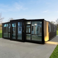 Maison conteneur extensible 40 pieds, véranda préfabriquée, villa d'hôtes, module de vie autonome détachable, kit de mini-maison ISO WaterMark