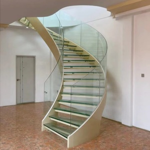Escalera Interior Personalizada para Casa <span class=keywords><strong>Alucasa</strong></span>, Escalera Circular Moderna en Espiral para Interiores de Villa, Escaleras de Hierro de Lujo de Foshan - Product Image 3