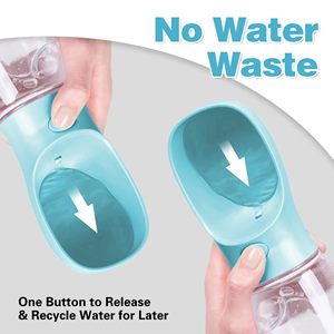 Elecpet Ciotola 3-in-1 in Plastica per Acqua e Cibo per Cani, Borraccia Multifunzione da Viaggio per Esterni con Dispenser Porta Sacchetti per Rifiuti Canini - Product Image 4