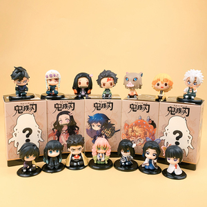 6-8cm Action Anime Figure <span class=keywords><strong>Mini</strong></span> Mignon Kamado Tanjirou Agatsuma Zenitsu <span class=keywords><strong>Nezuko</strong></span> Kimetsu No Yaiba Figure Demon Slayer Blind Box - Product Image 6