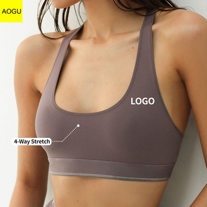 <span class=keywords><strong>Reggiseno</strong></span> Sportivo da Donna Personalizzabile con LOGO, <span class=keywords><strong>Fascia</strong></span> Elastica ad Alto Impatto, Modello Racer Back per Yoga - Product Image 3