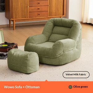 Sillón Puff Suave, Sofá Individual Reclinable, Asiento Ultra Cómodo para Descanso y Sueño en Dormitorio, Balcón e Interiores - Product Image 6